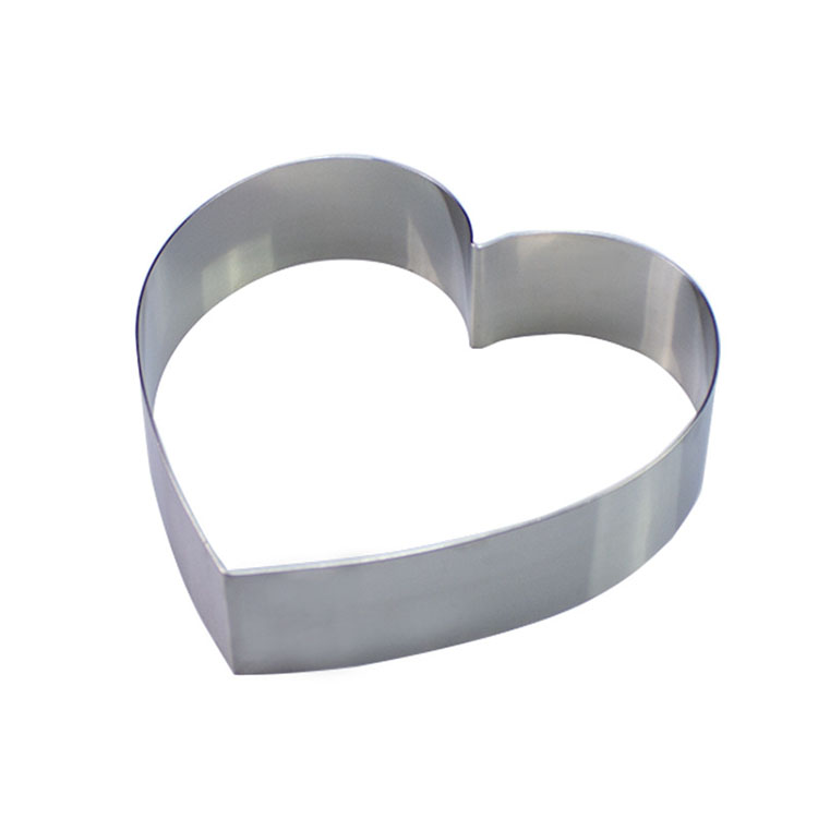 Heart Shaped Stainless Steel Mousse Ring Cake Mold