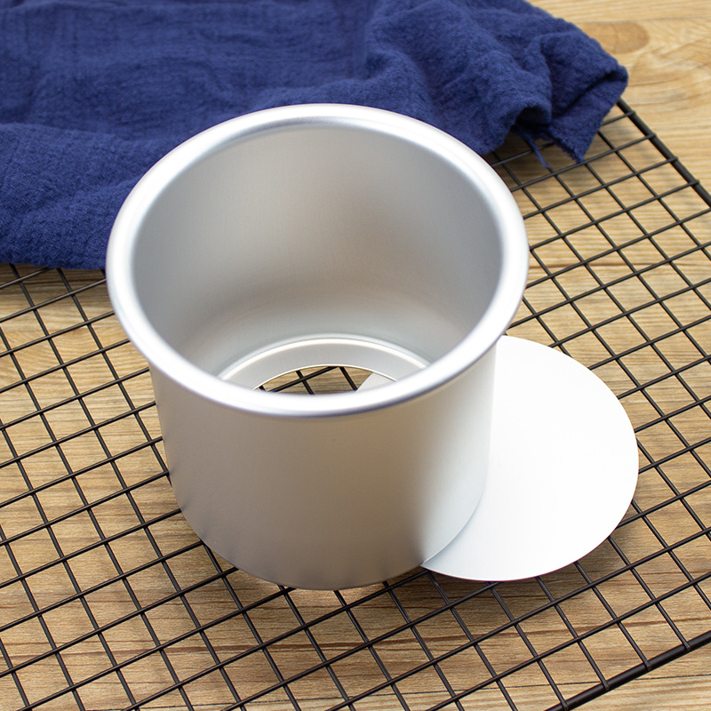 4 inch Mini Round Aluminum Cake Pan Baking Mold with Removable Bottom