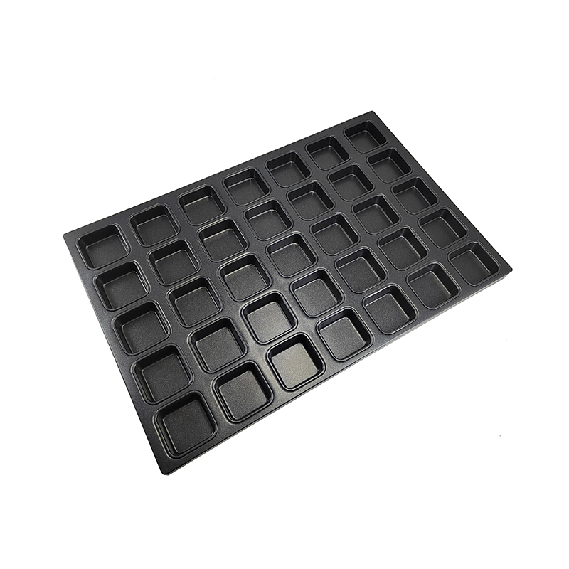 35-Mold Non Stick Aluminum Square Muffin Pan Mini Cupcake Baking Tray
