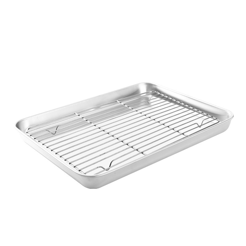 Stainless Steel Baking Sheet Pan with Rack Set