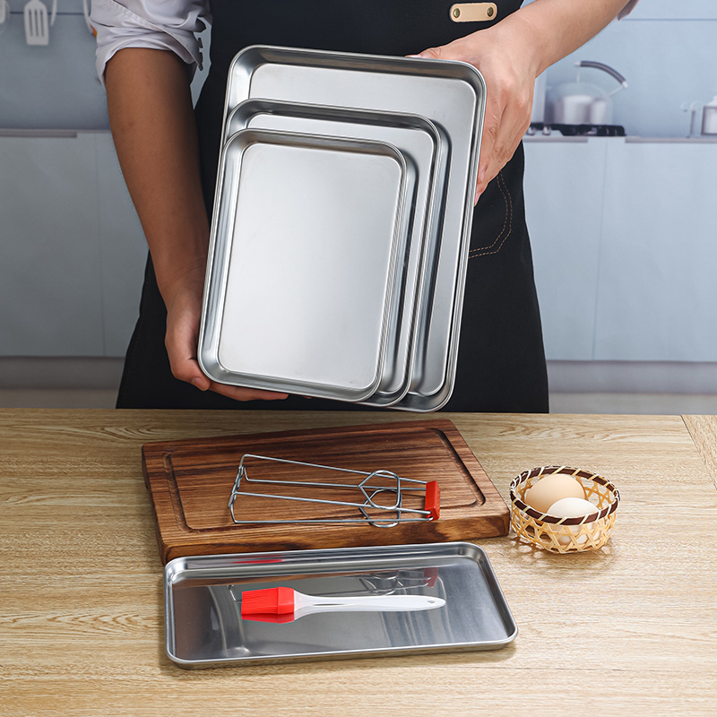 Teglia da forno per biscotti in acciaio inossidabile di piccole dimensioni