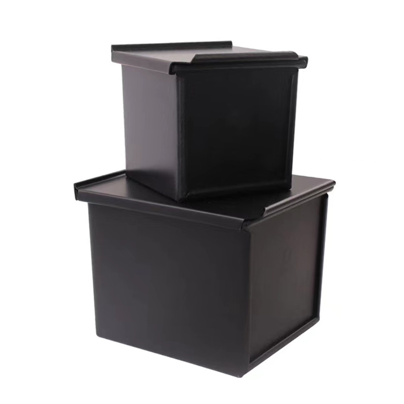 Aluminiowa nieprzywierająca kwadratowa patelnia do chleba Foremka do pieczenia chleba z pokrywką