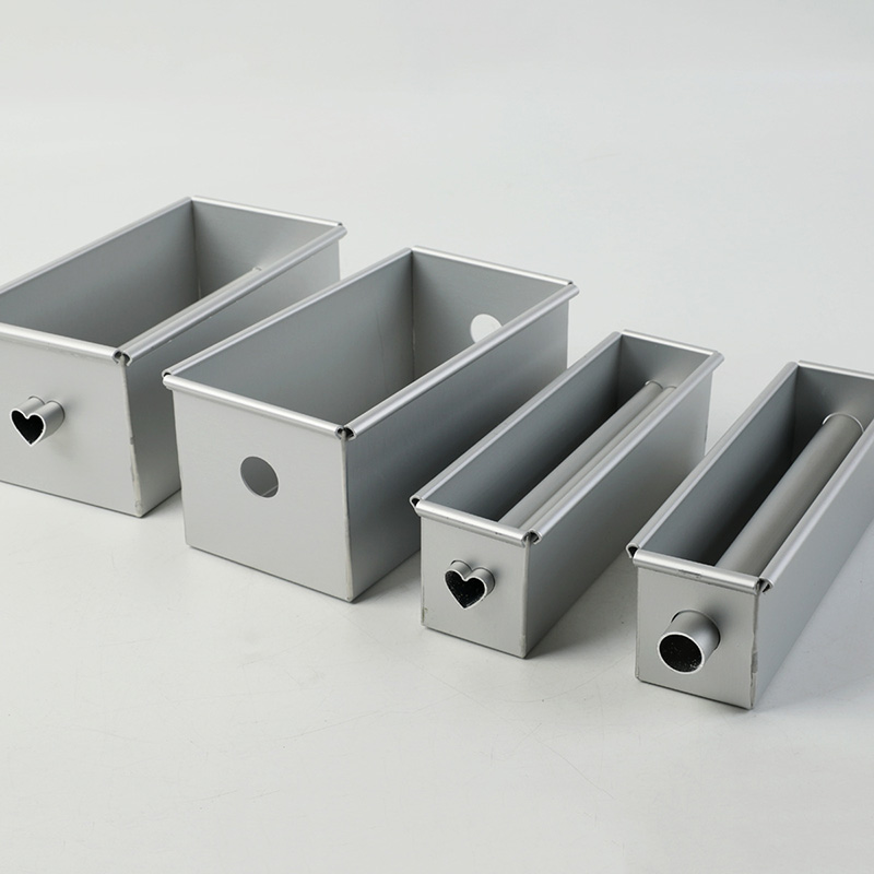 アルミサンドイッチパン型ローフ錫トーストベーキングパン中空付き