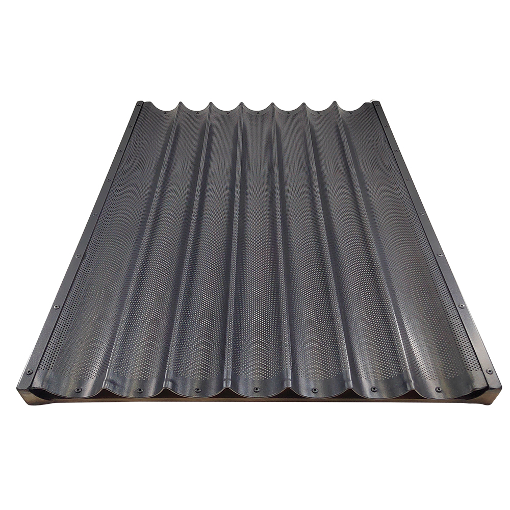 Коммерческая 7-рядная алюминиевая форма для хлеба с багетом