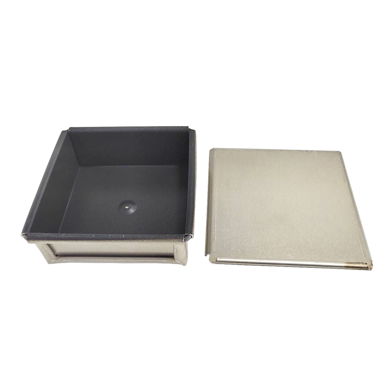 Customized Non Stick Mini Bread Molds Square Loaf Pan with Lid