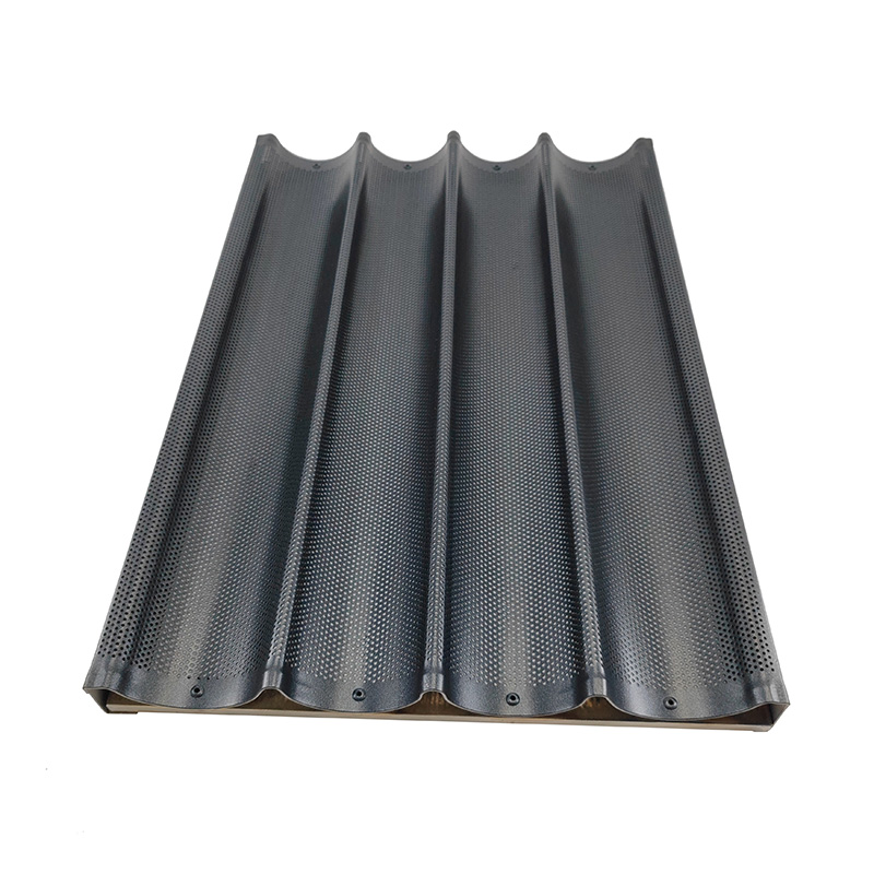 Poêle à baguette en aluminium antiadhésif 4 vagues