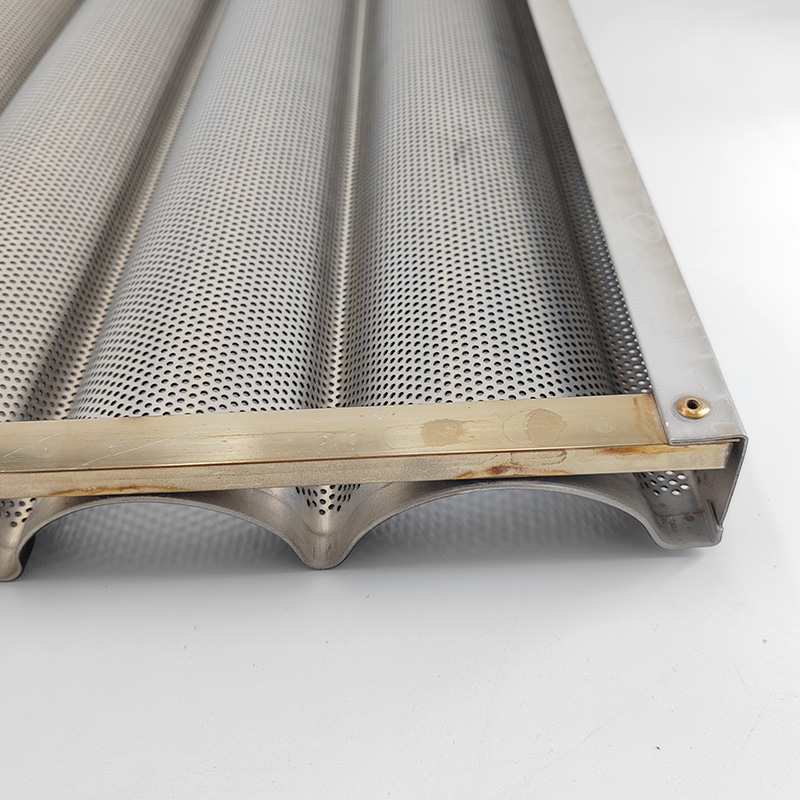 Poêle à baguette en aluminium antiadhésif 4 vagues