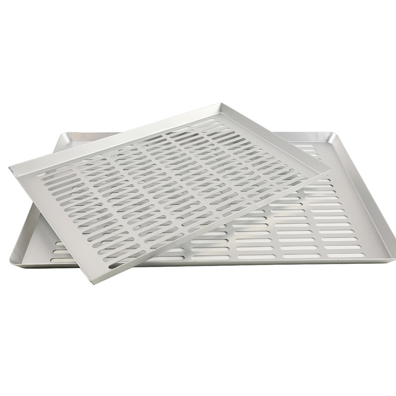 Perforated Aluminum Tray with Large Holes