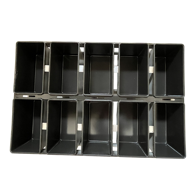 Juego de moldes para hornear pan con correa de 10 cavidades