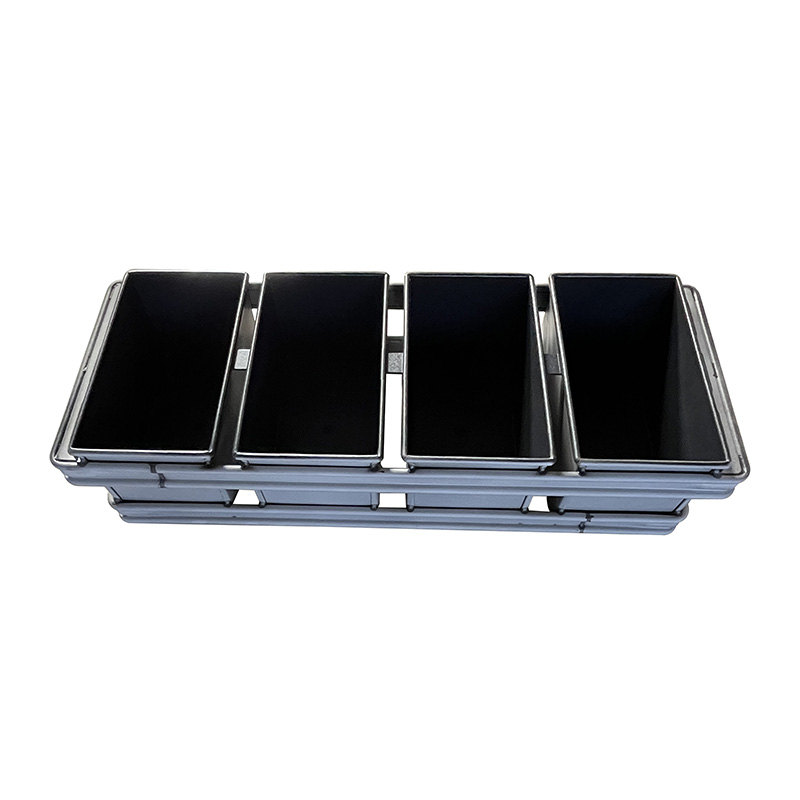 ถาดก้อนอะลูมิเนียมแบบไม่ติดสติ๊ก 4 ช่องสายรัด