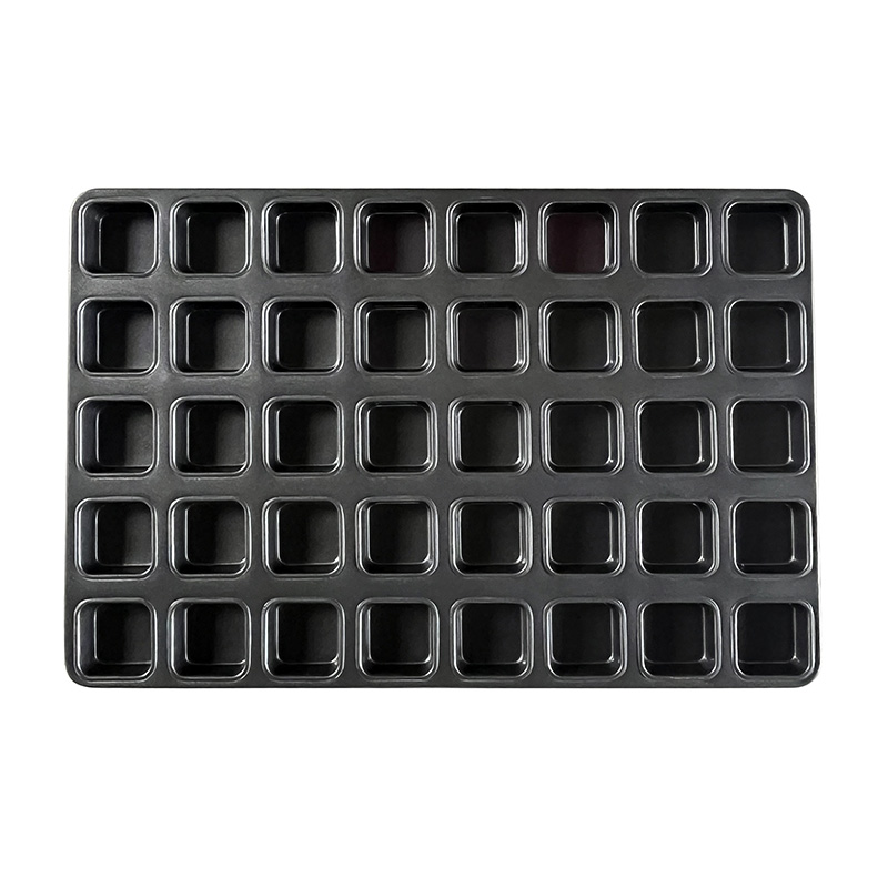 40-tin Mini Square Muffin Cupcake Baking Molds Tray
