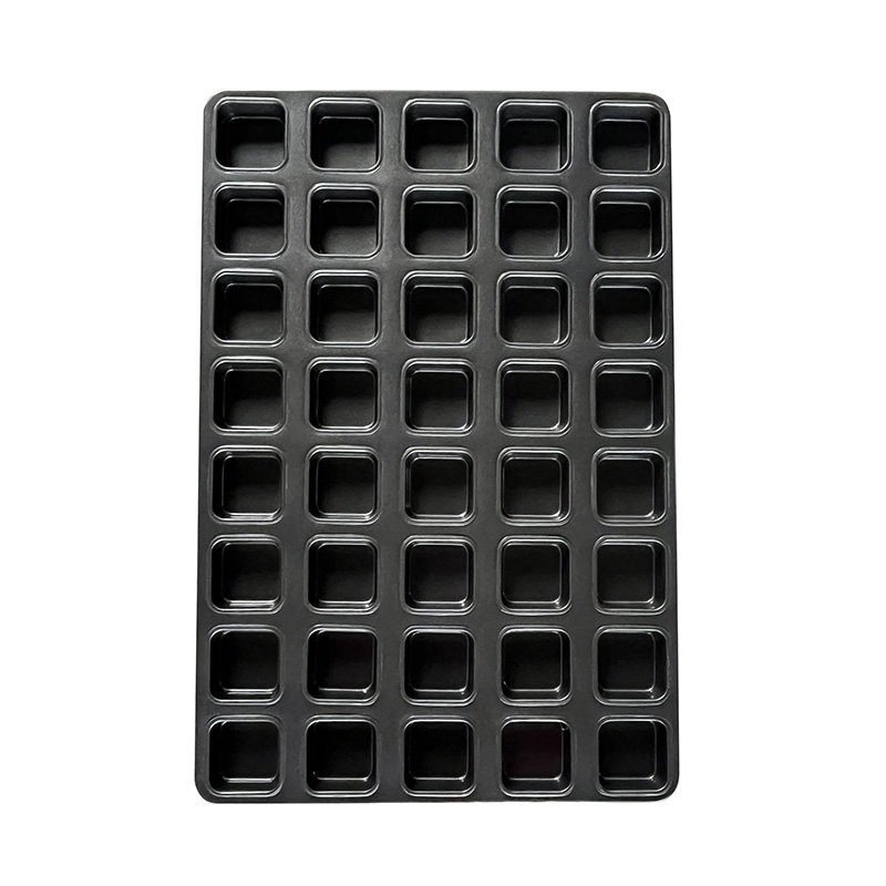 40-tin Mini Square Muffin Cupcake Baking Molds Tray