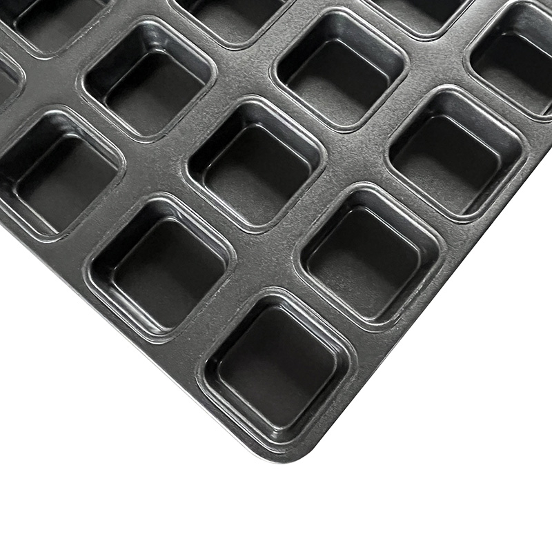 40-tin Mini Square Muffin Cupcake Baking Molds Tray