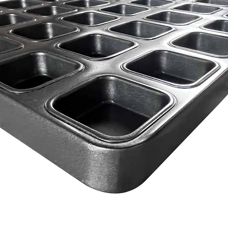 40-tin Mini Square Muffin Cupcake Baking Molds Tray