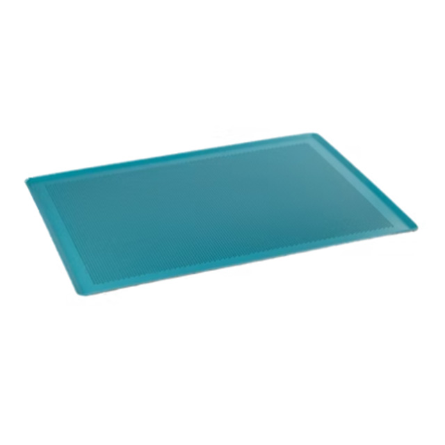 Green non stick perforated flat baking sheet pan