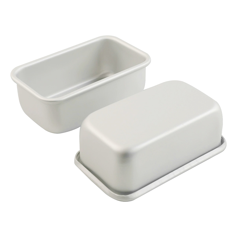 Moldes de horno de pastel rectangular de aluminio anodizado