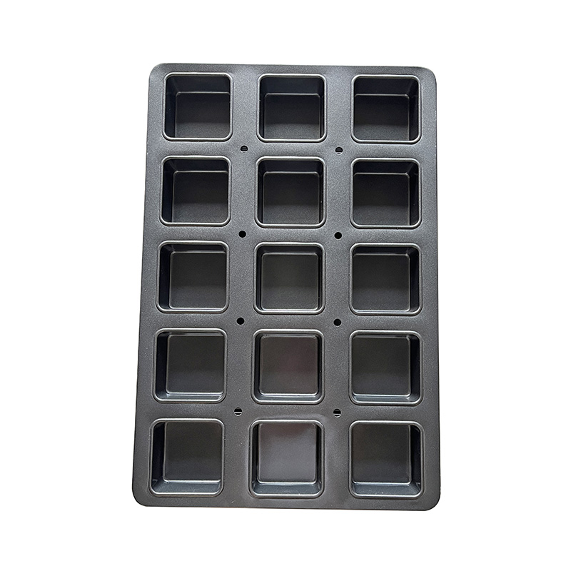 15-mold square muffin cupcake baking pan