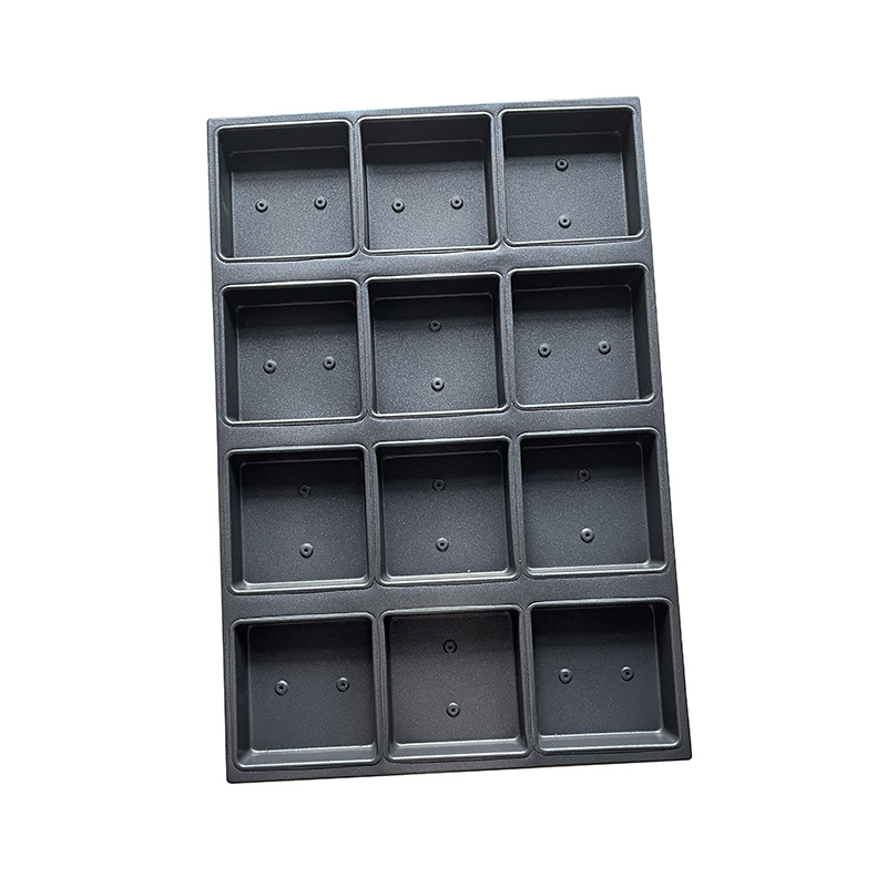 Plateau de cuisson pour cupcakes à muffins carrés à 12 moules