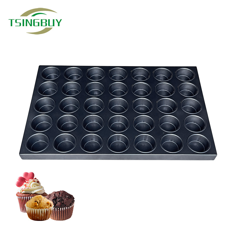 Industrial Oven Pan 35-Cavity Round Muffin Tray
