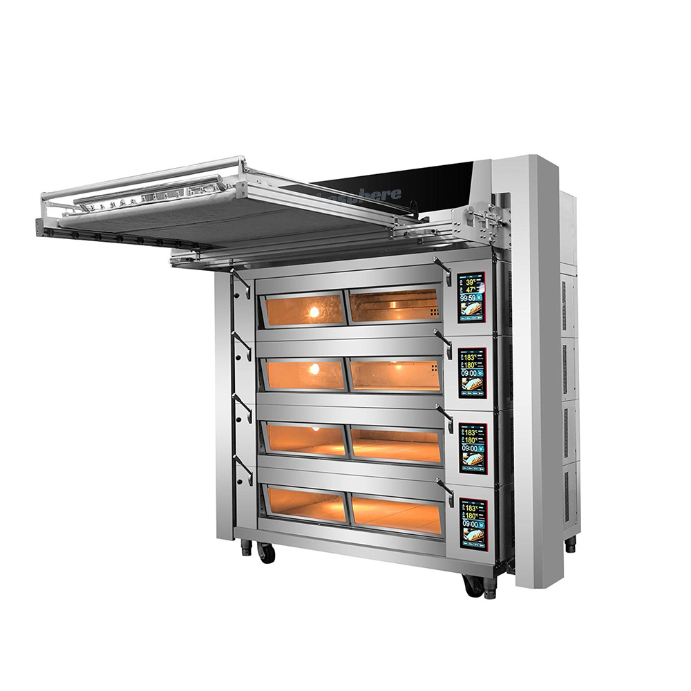 Commercial Electric Baking Deck Oven with Integrated Loader