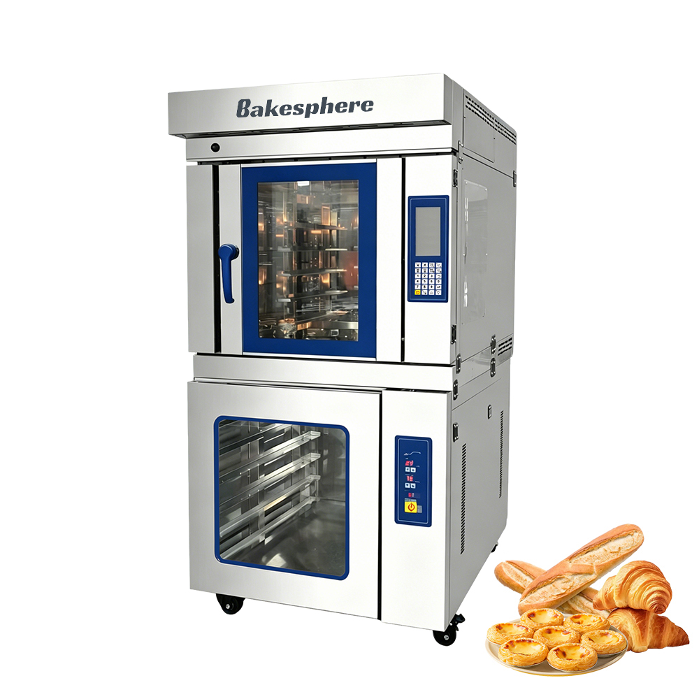 5 Trays Hot Air Rotary Convection Oven with Proofer