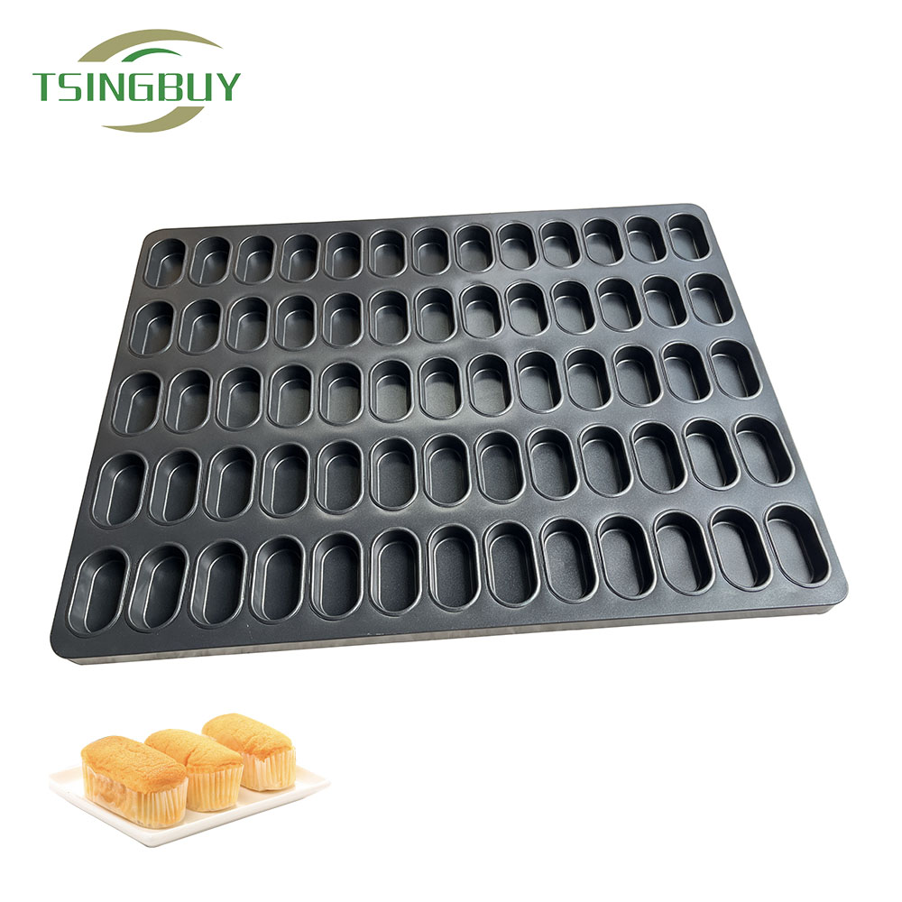 Moldes ovalados de 65 cavidades para cupcakes y muffins