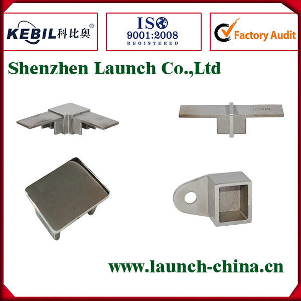 Square top railing fittings 