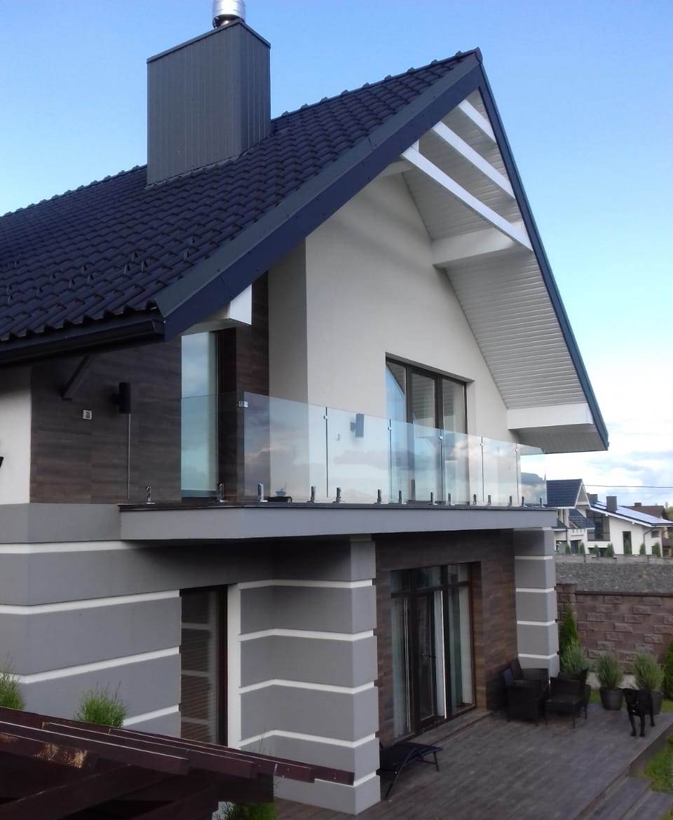 12мм бескаркасная стеклянная опора для стеклянных перил SBM