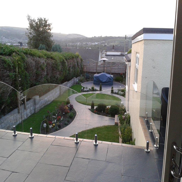 12mm frameless swimming pool fencing with mini post(RBM)