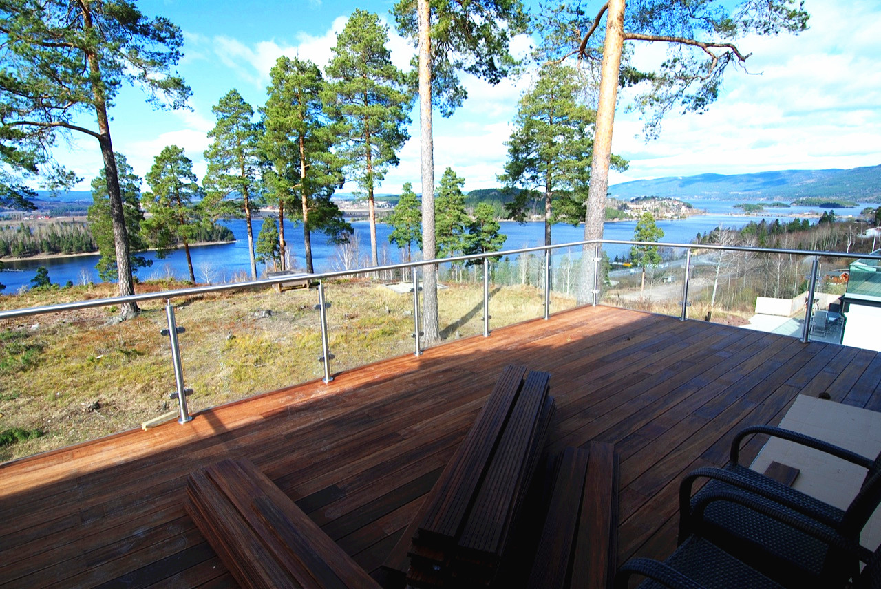 2 inch stainless steel glass railing post for modern balcony design