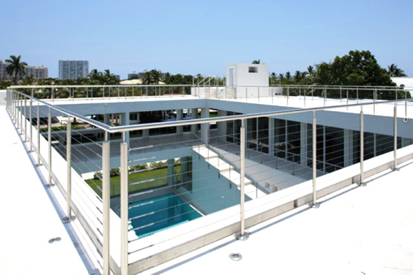 316 stainless steel cable balustrade railing for walkway