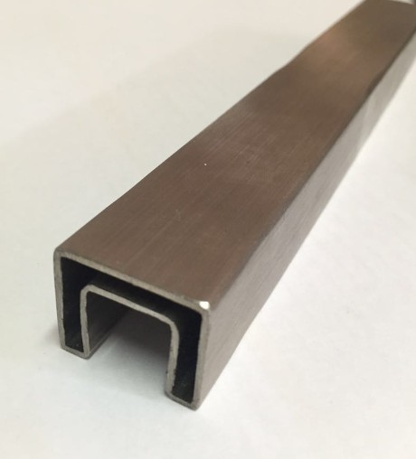 316 слот нержавеющей стали верхний поручень 21x25mm