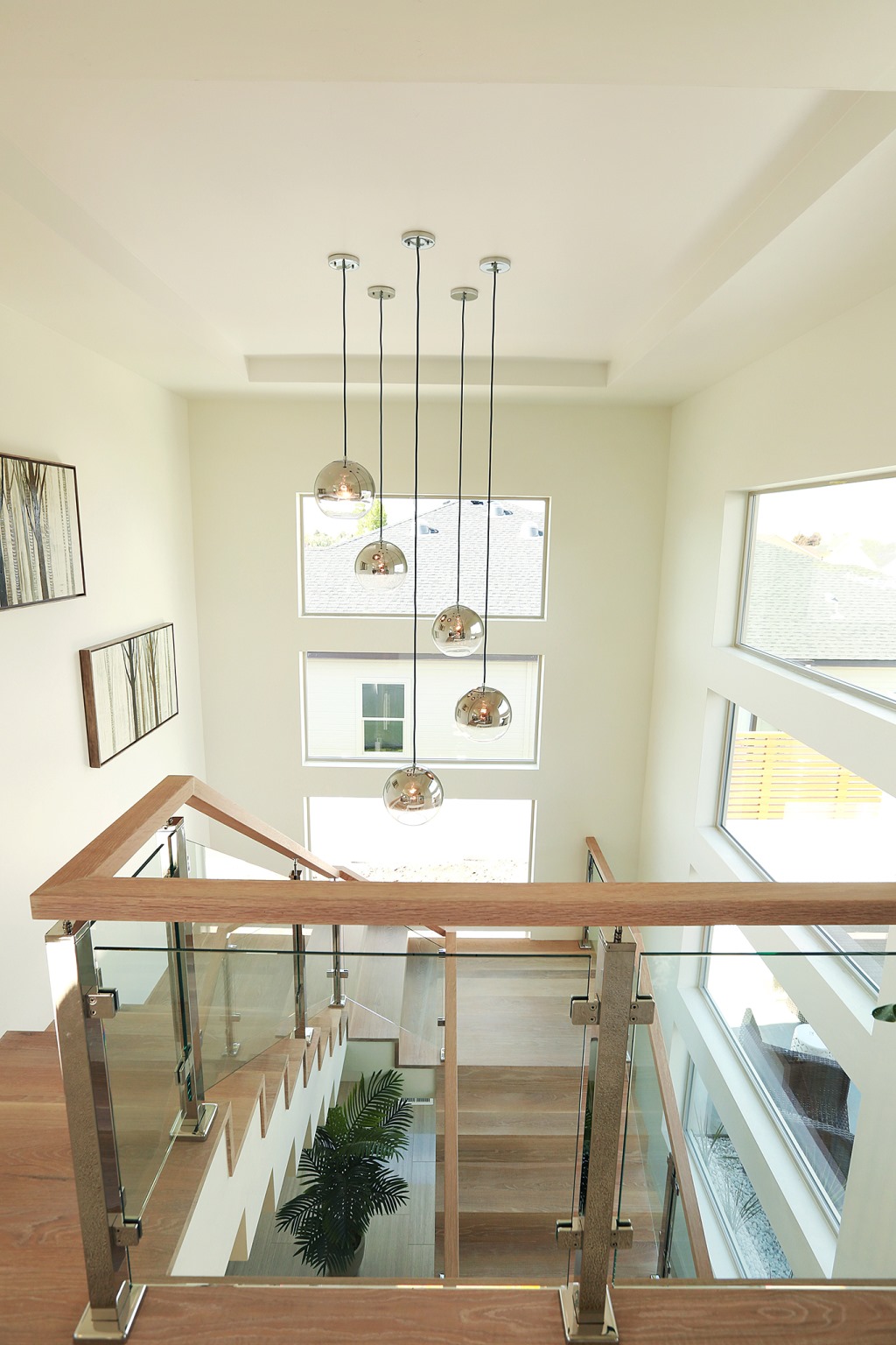 36 inch height balcony glass balustrade outdoor stainless steel handrail glass fixing railing