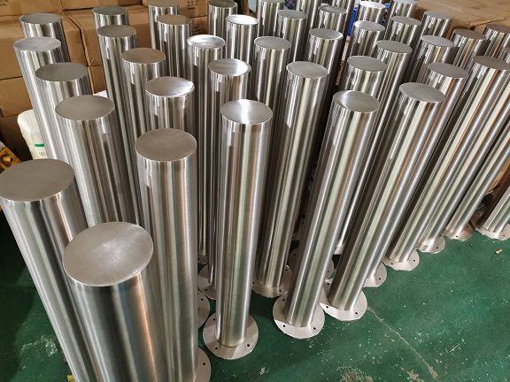 4 "bollards de aço inoxidável para tráfego, construção e segurança para pedestres à venda