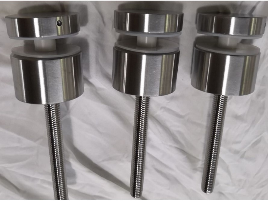 Suporte de suporte de parede de 50 mm de vidro para corrimão de vidro de balcão sem moldura