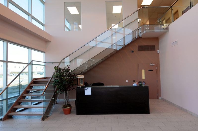 900 1500mm standoff glass railing