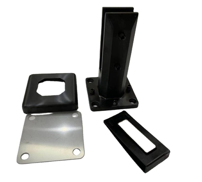 Adjustable glass spigot with oval fixed holes for frameless glass railing fencing