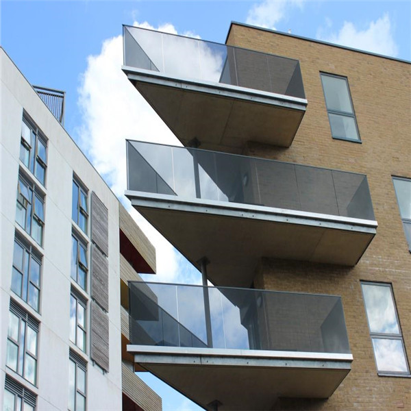 Aluminium Security Balustrades Aluminum Metal Frameless Profile U Channel Clamp Glass Railing