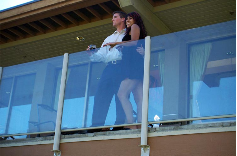 Alumiini post portaat parveke kaide