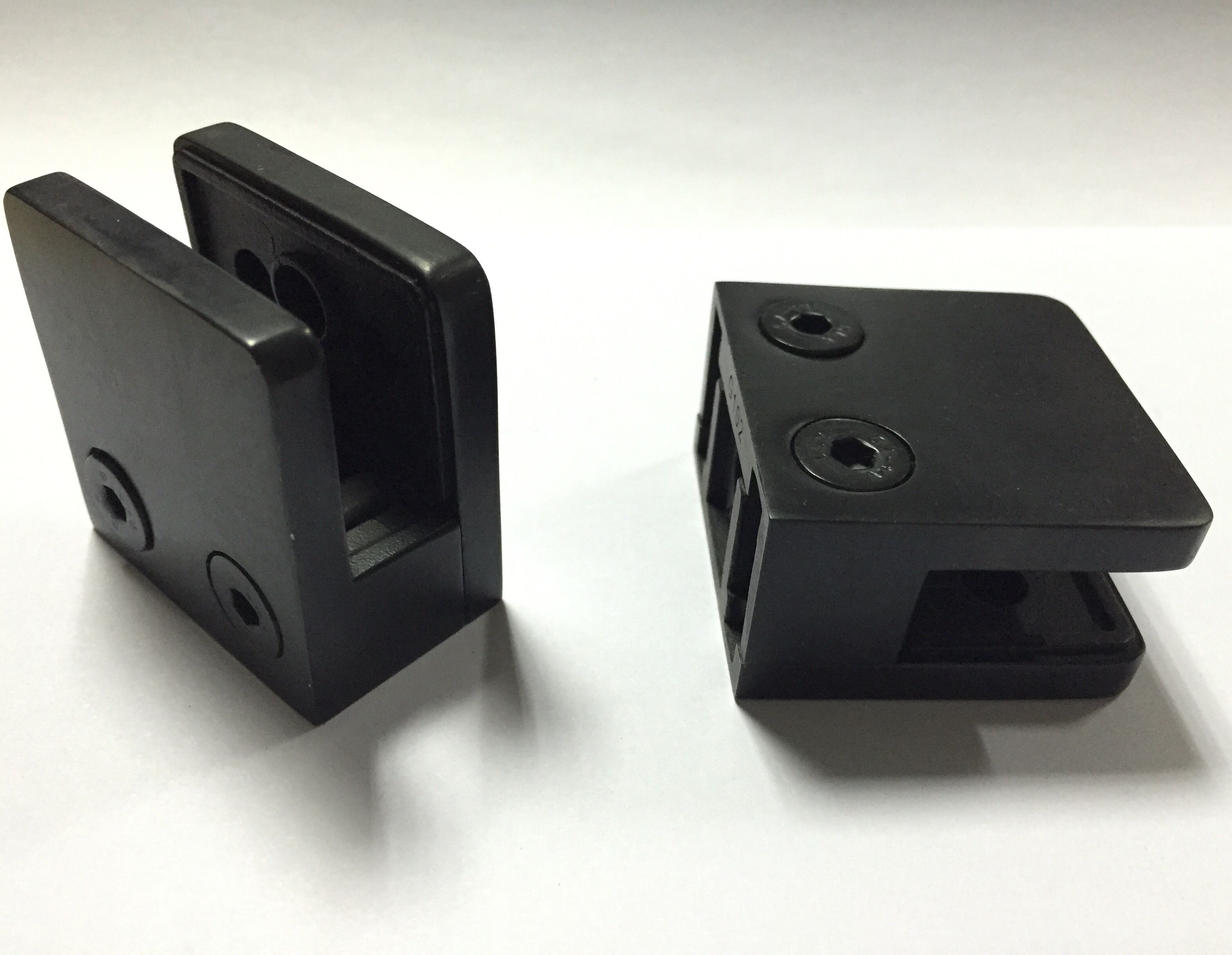 Balustrade Stainless Steel Black Finish Glass Clamp for 8-12mm Glass