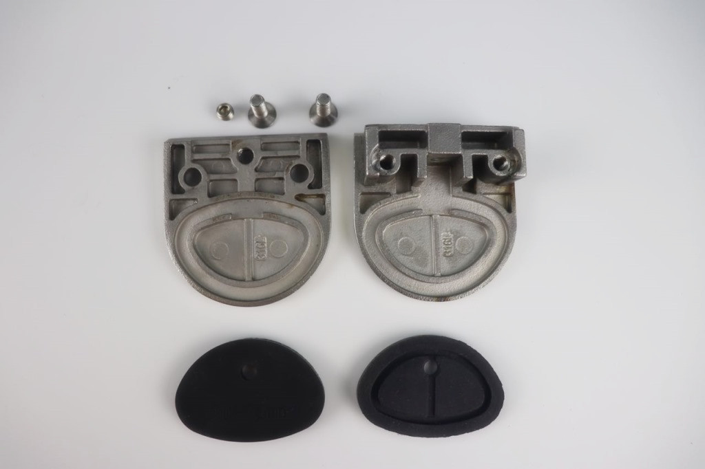 Balustrade design D-shape glass railing clamp for 10mm 12mm glass G-108R