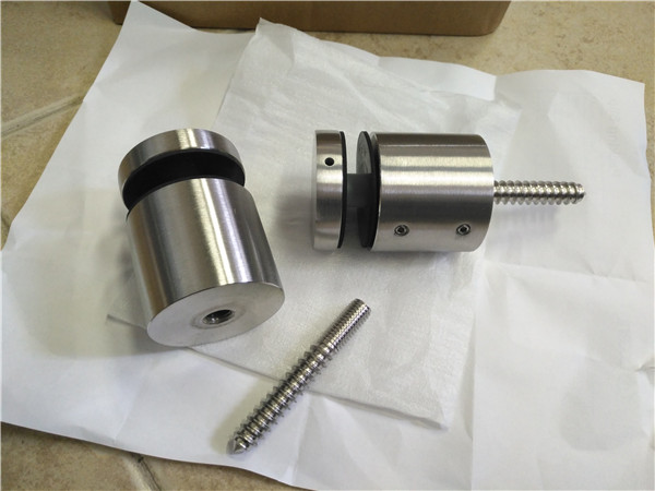 C.R. LAURENCE RS0B2134BS CRL Podstawa i zaślepka do szyny ze szczotkowanego szkła ze stali nierdzewnej