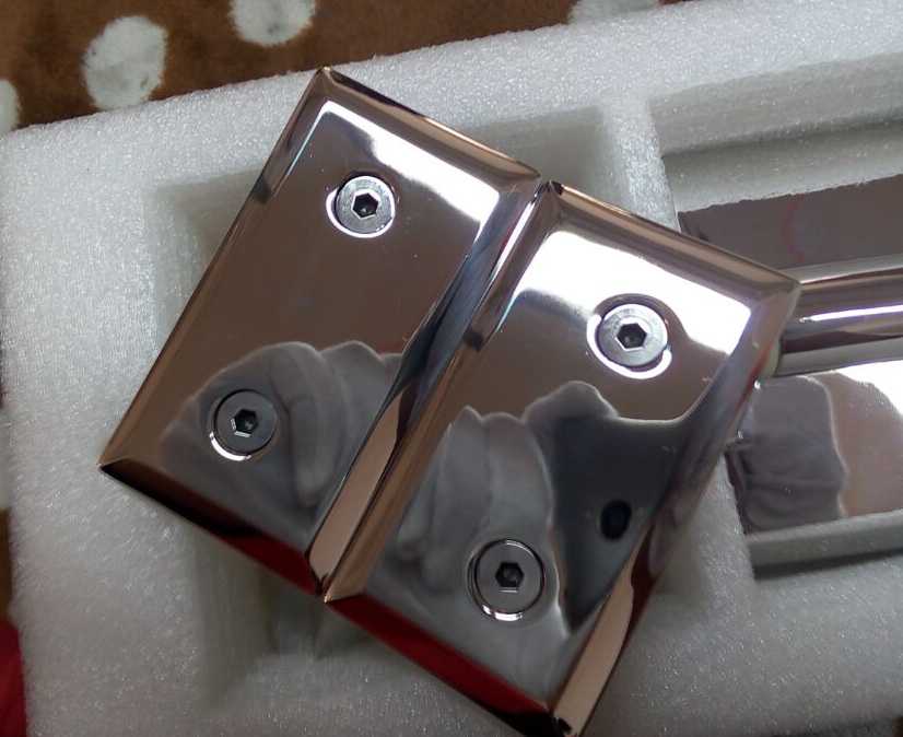 Kaareva reuna lasi lasi sarana ruostumattomasta teräksestä laitteisto allas aita