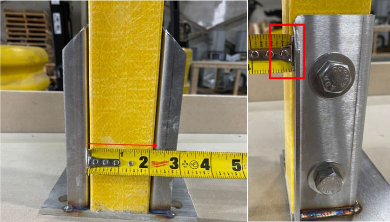 Kundenspezifische Edelstahlschweißgrundplatte für Square Post