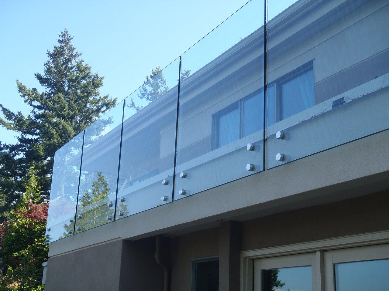 Modern Style Glass Stair Railing Balustrade Factory Direct Balustrade Glass Laminated Glass for Balcony