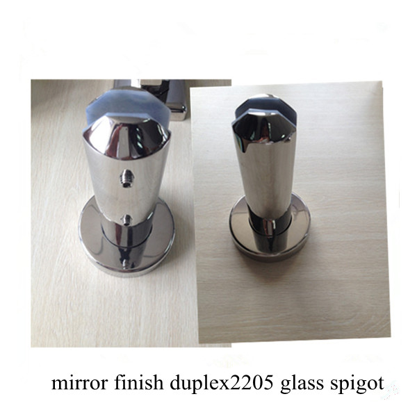 Duplex 2205 square glass spigot for swimming pool fence,base plate friction type SBM