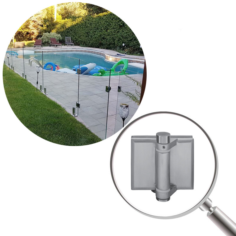 Bezramowy szklany ogrodzenie bramy 180 stopni szklane do szklanych zawiasów