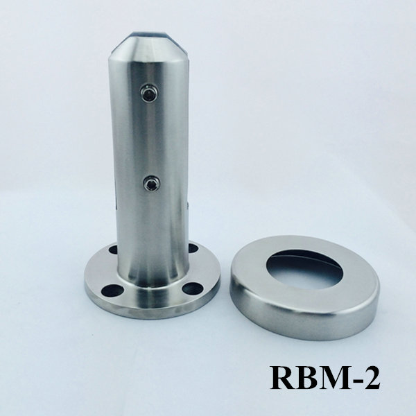 Frameless glass fence baseplate cannula pool