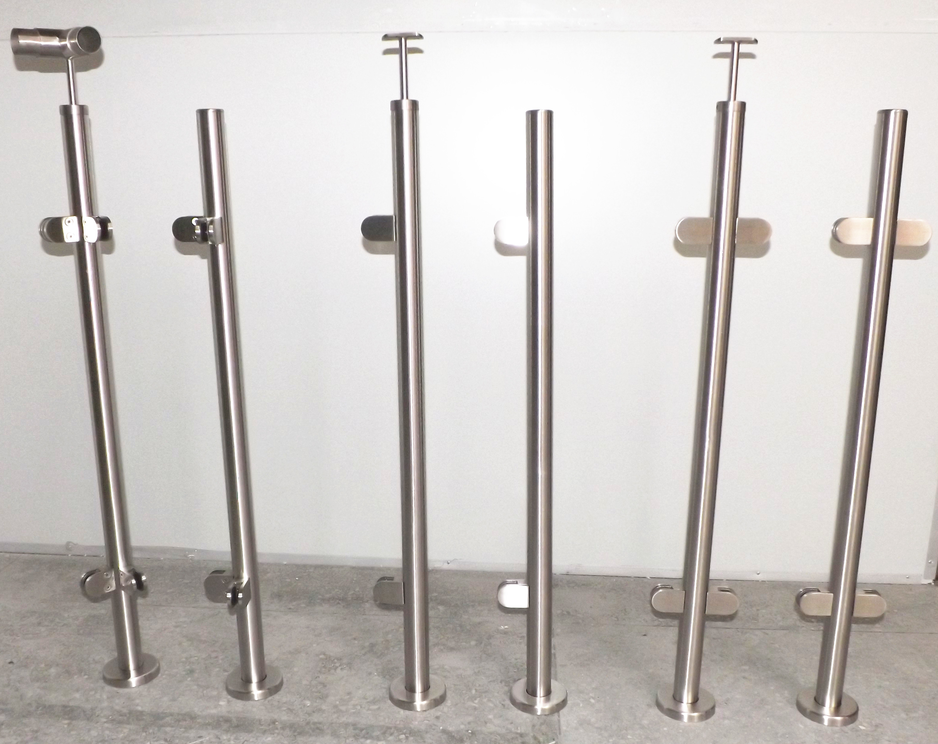 Glass Railing Diameter 50.8mm Stainless Steel Balustrade Handrail Post