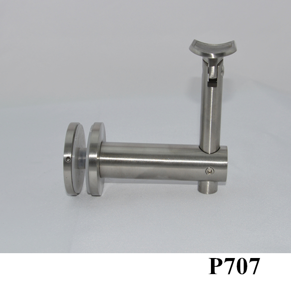 Glass staircase step edge protective handrail bracket P707